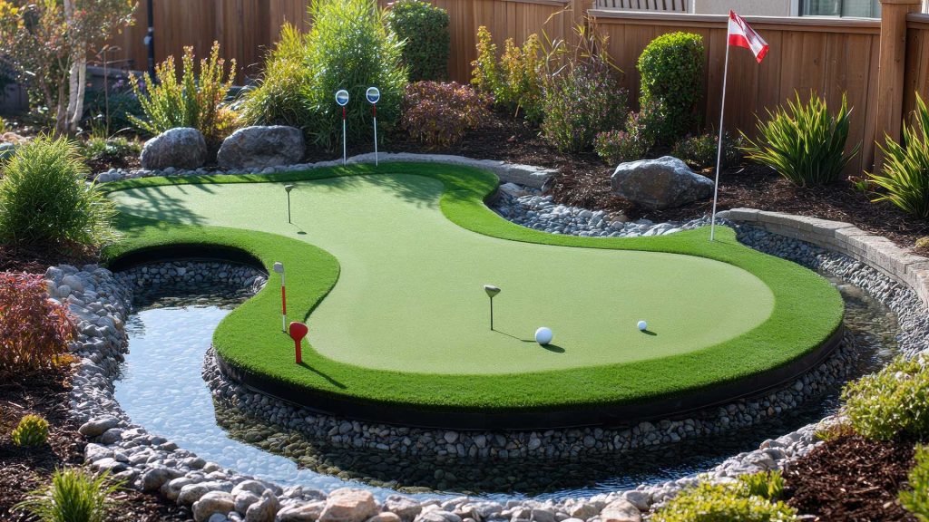 An adventure golf hole