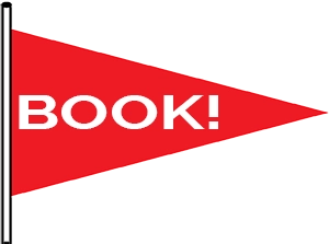 A red flag saying BOOK!